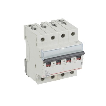 Legrand TX3 | Автоматичен прекъсвач | 4P, 13A, крива B, 10kA