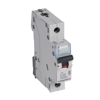 Legrand TX3 | Автоматичен прекъсвач | 1P, 10A, крива C, 10kA