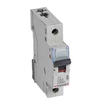 Legrand TX3 | Автоматичен прекъсвач | 1P, 63A, крива C, 10kA