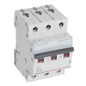 Legrand TX3 | Автоматичен прекъсвач | 3P, 13A, крива C, 10kA