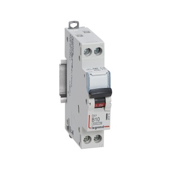 Legrand DX3 | Автоматичен прекъсвач | 1P+N, 10A, крива B, 6kA