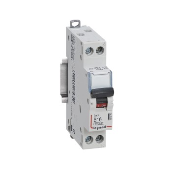 Legrand DX3 | Автоматичен прекъсвач | 1P+N, 16A, крива B, 6kA