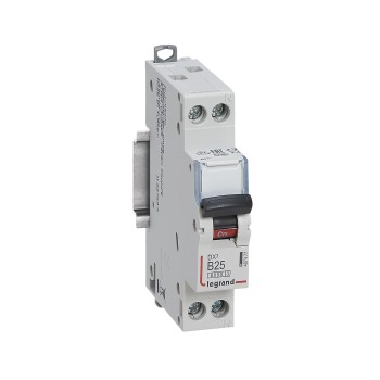 Legrand DX3 | Автоматичен прекъсвач | 1P+N, 25A, крива B, 6kA