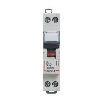 Legrand DX3 | Автоматичен прекъсвач | 1P+N, 32A, крива B, 6kA Legrand DX3 | Автоматичен прекъсвач | 1P+N, 32A, крива B, 6kA