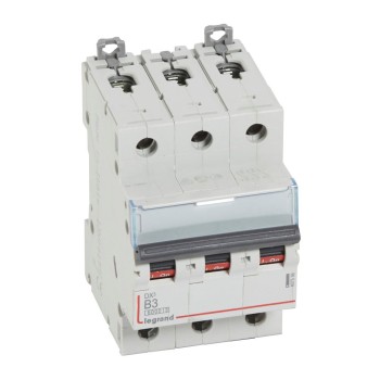 Legrand DX3 | Автоматичен прекъсвач | 3P, 3A, крива B, 6kA