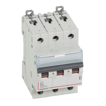 Legrand DX3 | Автоматичен прекъсвач | 3P, 6A, крива B, 6kA