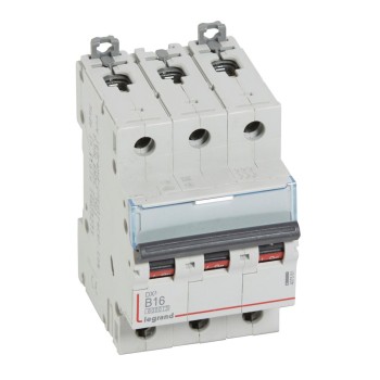 Legrand DX3 | Автоматичен прекъсвач | 3P, 16A, крива B, 6kA