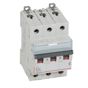 Legrand DX3 | Автоматичен прекъсвач | 3P, 32A, крива B, 6kA