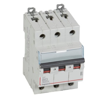 Legrand DX3 | Автоматичен прекъсвач | 3P, 63A, крива B, 6kA