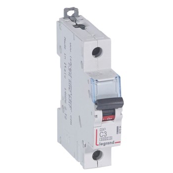 Legrand DX3 | Автоматичен прекъсвач | 1P, 3A, крива C, 6kA