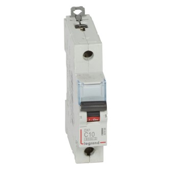 Legrand DX3 | Автоматичен прекъсвач | 1P, 10A, крива C, 6kA