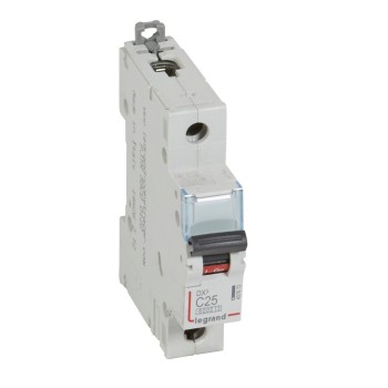 Legrand DX3 | Автоматичен прекъсвач | 1P, 25A, крива C, 6kA