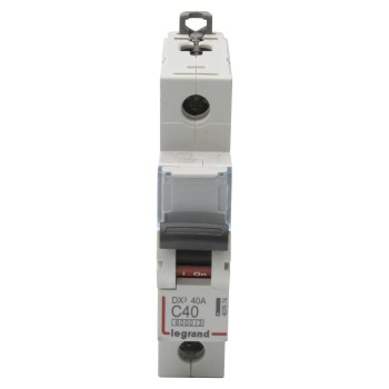 Legrand DX3 | Автоматичен прекъсвач | 1P, 40A, крива C, 6kA Legrand DX3 | Автоматичен прекъсвач | 1P, 40A, крива C, 6kA