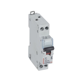 Legrand DX3 | Автоматичен прекъсвач | 1P+N, 1A, крива C, 6kA Legrand DX3 | Автоматичен прекъсвач | 1P+N, 1A, крива C, 6kA