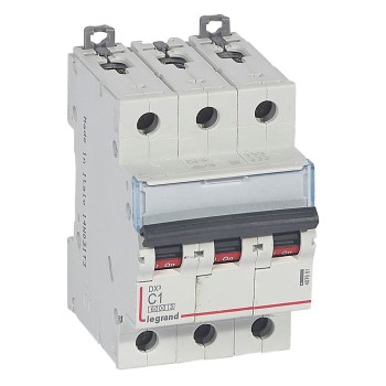 Legrand DX3 | Автоматичен прекъсвач | 3P, 1A, крива C, 6kA