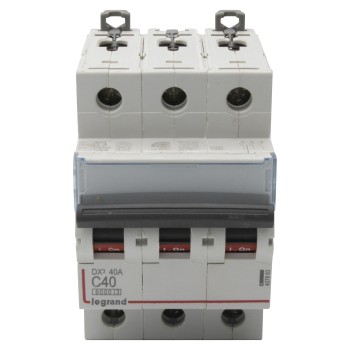Legrand DX3 | Автоматичен прекъсвач | 3P, 40A, крива C, 6kA