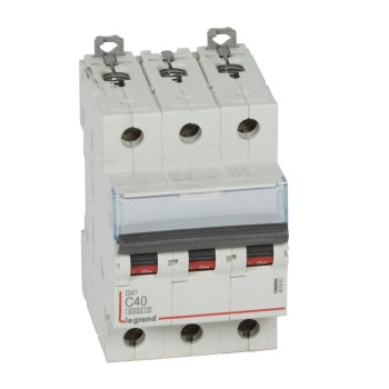 Legrand DX3 | Автоматичен прекъсвач | 3P, 40A, крива C, 6kA