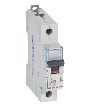 Legrand DX3 | Автоматичен прекъсвач | 1P, 32A, крива D, 6kA Legrand DX3 | Автоматичен прекъсвач | 1P, 32A, крива D, 6kA