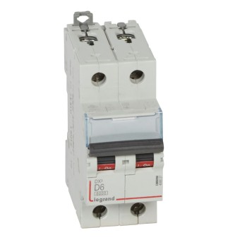 Legrand DX3 | ΠΠ²ΡΠΎΠΌΠ°ΡΠΈΡΠ΅Π½ ΠΏΡΠ΅ΠΊΡΡΠ²Π°Ρ | 2P, 6A, ΠΊΡΠΈΠ²Π° D, 6kA Legrand DX3 | ΠΠ²ΡΠΎΠΌΠ°ΡΠΈΡΠ΅Π½ ΠΏΡΠ΅ΠΊΡΡΠ²Π°Ρ | 2P, 6A, ΠΊΡΠΈΠ²Π° D, 6kA