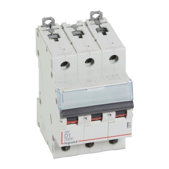 Legrand DX3 | Автоматичен прекъсвач | 3P, 1A, крива D, 6kA
