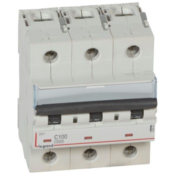 Legrand DX3 | Автоматичен прекъсвач | 3P, 100A, крива C, 10kA