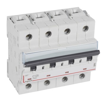Legrand DX3 | Автоматичен прекъсвач | 4P, 125A, крива C, 10kA