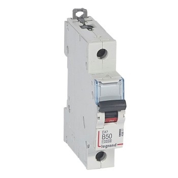 Legrand DX3 | ΠΠ²ΡΠΎΠΌΠ°ΡΠΈΡΠ΅Π½ ΠΏΡΠ΅ΠΊΡΡΠ²Π°Ρ | 1P, 50A, ΠΊΡΠΈΠ²Π° B, 10kA Legrand DX3 | ΠΠ²ΡΠΎΠΌΠ°ΡΠΈΡΠ΅Π½ ΠΏΡΠ΅ΠΊΡΡΠ²Π°Ρ | 1P, 50A, ΠΊΡΠΈΠ²Π° B, 10kA