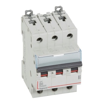 Legrand DX3 | Автоматичен прекъсвач | 3P, 6A, крива B, 10kA