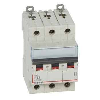 Legrand DX3 | Автоматичен прекъсвач | 3P, 13A, крива B, 10kA