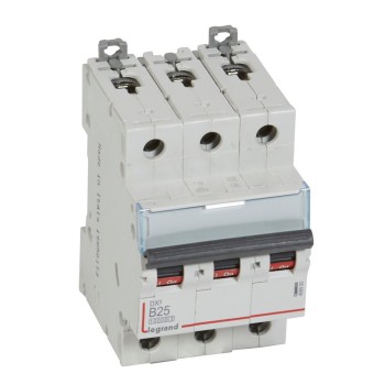 Legrand DX3 | Автоматичен прекъсвач | 3P, 25A, крива B, 10kA