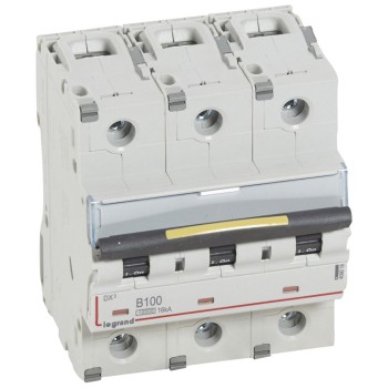 Legrand DX3 | Автоматичен прекъсвач | 3P, 100A, крива B, 10kA