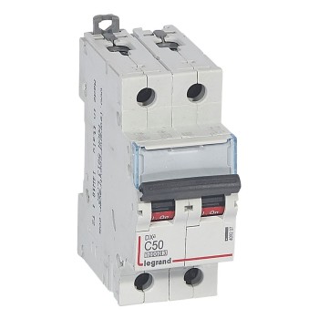 Legrand DX3 | ΠΠ²ΡΠΎΠΌΠ°ΡΠΈΡΠ΅Π½ ΠΏΡΠ΅ΠΊΡΡΠ²Π°Ρ | 2P, 50A, ΠΊΡΠΈΠ²Π° C, 10kA Legrand DX3 | ΠΠ²ΡΠΎΠΌΠ°ΡΠΈΡΠ΅Π½ ΠΏΡΠ΅ΠΊΡΡΠ²Π°Ρ | 2P, 50A, ΠΊΡΠΈΠ²Π° C, 10kA