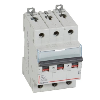 Legrand DX3 | Автоматичен прекъсвач | 3P, 20A, крива C, 10kA