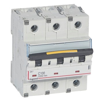 Legrand DX3 | Автоматичен прекъсвач | 3P, 100A, крива C, 10kA