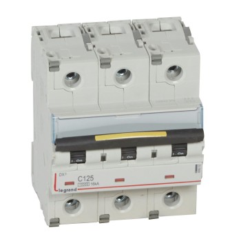 Legrand DX3 | Автоматичен прекъсвач | 3P, 125A, крива C, 10kA