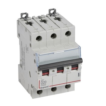 Legrand DX3 | Автоматичен прекъсвач | 3P, 20A, крива D, 10kA
