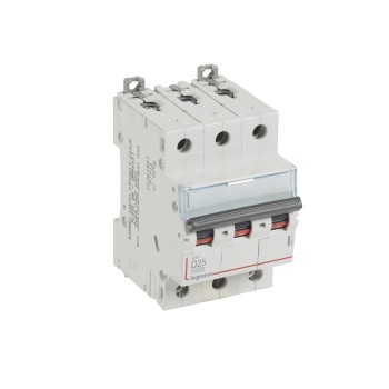 Legrand DX3 | Автоматичен прекъсвач | 3P, 25A, крива D, 10kA