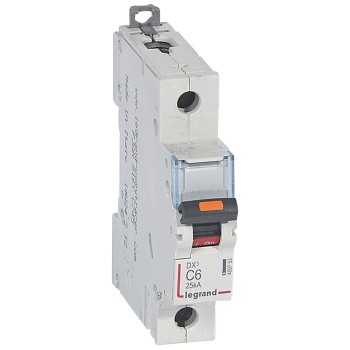 Legrand DX3 | ΠΠ²ΡΠΎΠΌΠ°ΡΠΈΡΠ΅Π½ ΠΏΡΠ΅ΠΊΡΡΠ²Π°Ρ | 1P, 6A, ΠΊΡΠΈΠ²Π° C, 25kA Legrand DX3 | ΠΠ²ΡΠΎΠΌΠ°ΡΠΈΡΠ΅Π½ ΠΏΡΠ΅ΠΊΡΡΠ²Π°Ρ | 1P, 6A, ΠΊΡΠΈΠ²Π° C, 25kA