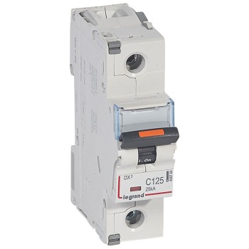 Legrand DX3 | Автоматичен прекъсвач | 1P, 125A, крива C, 25kA Legrand DX3 | Автоматичен прекъсвач | 1P, 125A, крива C, 25kA