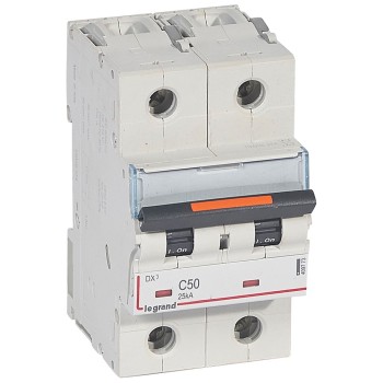 Legrand DX3 | ΠΠ²ΡΠΎΠΌΠ°ΡΠΈΡΠ΅Π½ ΠΏΡΠ΅ΠΊΡΡΠ²Π°Ρ | 2P, 50A, ΠΊΡΠΈΠ²Π° C, 25kA Legrand DX3 | ΠΠ²ΡΠΎΠΌΠ°ΡΠΈΡΠ΅Π½ ΠΏΡΠ΅ΠΊΡΡΠ²Π°Ρ | 2P, 50A, ΠΊΡΠΈΠ²Π° C, 25kA