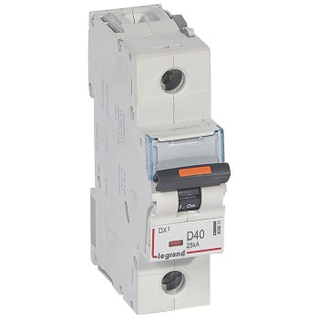 Legrand DX3 | ΠΠ²ΡΠΎΠΌΠ°ΡΠΈΡΠ΅Π½ ΠΏΡΠ΅ΠΊΡΡΠ²Π°Ρ | 1P, 40A, ΠΊΡΠΈΠ²Π° D, 25kA Legrand DX3 | ΠΠ²ΡΠΎΠΌΠ°ΡΠΈΡΠ΅Π½ ΠΏΡΠ΅ΠΊΡΡΠ²Π°Ρ | 1P, 40A, ΠΊΡΠΈΠ²Π° D, 25kA