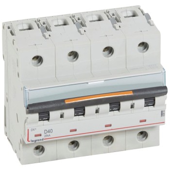 Legrand DX3 | ΠΠ²ΡΠΎΠΌΠ°ΡΠΈΡΠ΅Π½ ΠΏΡΠ΅ΠΊΡΡΠ²Π°Ρ | 4P, 40A, ΠΊΡΠΈΠ²Π° D, 25kA Legrand DX3 | ΠΠ²ΡΠΎΠΌΠ°ΡΠΈΡΠ΅Π½ ΠΏΡΠ΅ΠΊΡΡΠ²Π°Ρ | 4P, 40A, ΠΊΡΠΈΠ²Π° D, 25kA