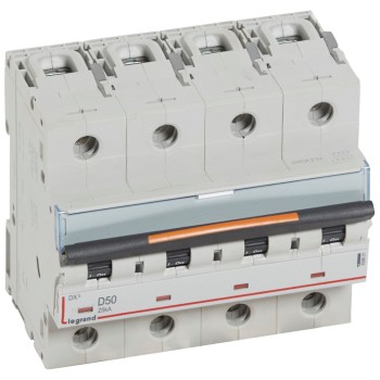 Legrand DX3 | ΠΠ²ΡΠΎΠΌΠ°ΡΠΈΡΠ΅Π½ ΠΏΡΠ΅ΠΊΡΡΠ²Π°Ρ | 4P, 50A, ΠΊΡΠΈΠ²Π° D, 25kA Legrand DX3 | ΠΠ²ΡΠΎΠΌΠ°ΡΠΈΡΠ΅Π½ ΠΏΡΠ΅ΠΊΡΡΠ²Π°Ρ | 4P, 50A, ΠΊΡΠΈΠ²Π° D, 25kA