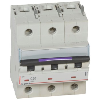 Legrand DX3 | Автоматичен прекъсвач | 3P, 20A, крива C, 50kA