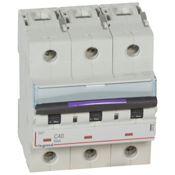 Legrand DX3 | Автоматичен прекъсвач | 3P, 40A, крива C, 50kA