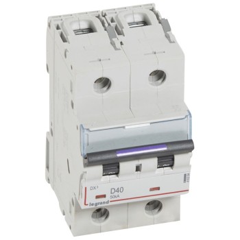 Legrand DX3 | ΠΠ²ΡΠΎΠΌΠ°ΡΠΈΡΠ΅Π½ ΠΏΡΠ΅ΠΊΡΡΠ²Π°Ρ | 2P, 40A, ΠΊΡΠΈΠ²Π° D, 50kA Legrand DX3 | ΠΠ²ΡΠΎΠΌΠ°ΡΠΈΡΠ΅Π½ ΠΏΡΠ΅ΠΊΡΡΠ²Π°Ρ | 2P, 40A, ΠΊΡΠΈΠ²Π° D, 50kA