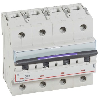 Legrand DX3 | ΠΠ²ΡΠΎΠΌΠ°ΡΠΈΡΠ΅Π½ ΠΏΡΠ΅ΠΊΡΡΠ²Π°Ρ | 4P, 40A, ΠΊΡΠΈΠ²Π° D, 50kA Legrand DX3 | ΠΠ²ΡΠΎΠΌΠ°ΡΠΈΡΠ΅Π½ ΠΏΡΠ΅ΠΊΡΡΠ²Π°Ρ | 4P, 40A, ΠΊΡΠΈΠ²Π° D, 50kA