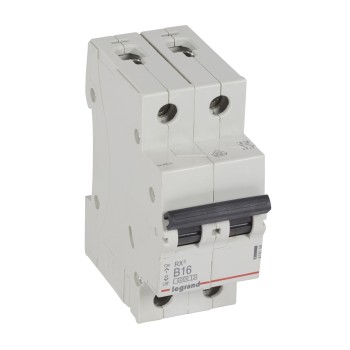 Legrand RX3 | Автоматичен прекъсвач | 2P, 16A, крива B, 6kA Legrand RX3 | Автоматичен прекъсвач | 2P, 16A, крива B, 6kA
