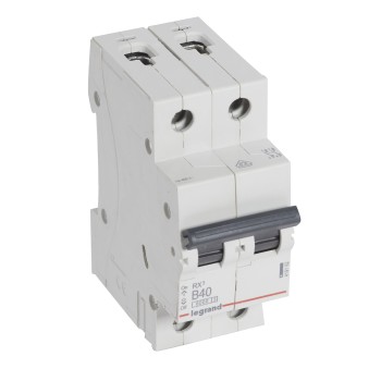 Legrand RX3 | Автоматичен прекъсвач | 2P, 40A, крива B, 6kA Legrand RX3 | Автоматичен прекъсвач | 2P, 40A, крива B, 6kA