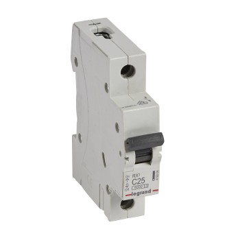 Legrand RX3 | Автоматичен прекъсвач | 1P, 25A, крива C, 6kA Legrand RX3 | Автоматичен прекъсвач | 1P, 25A, крива C, 6kA